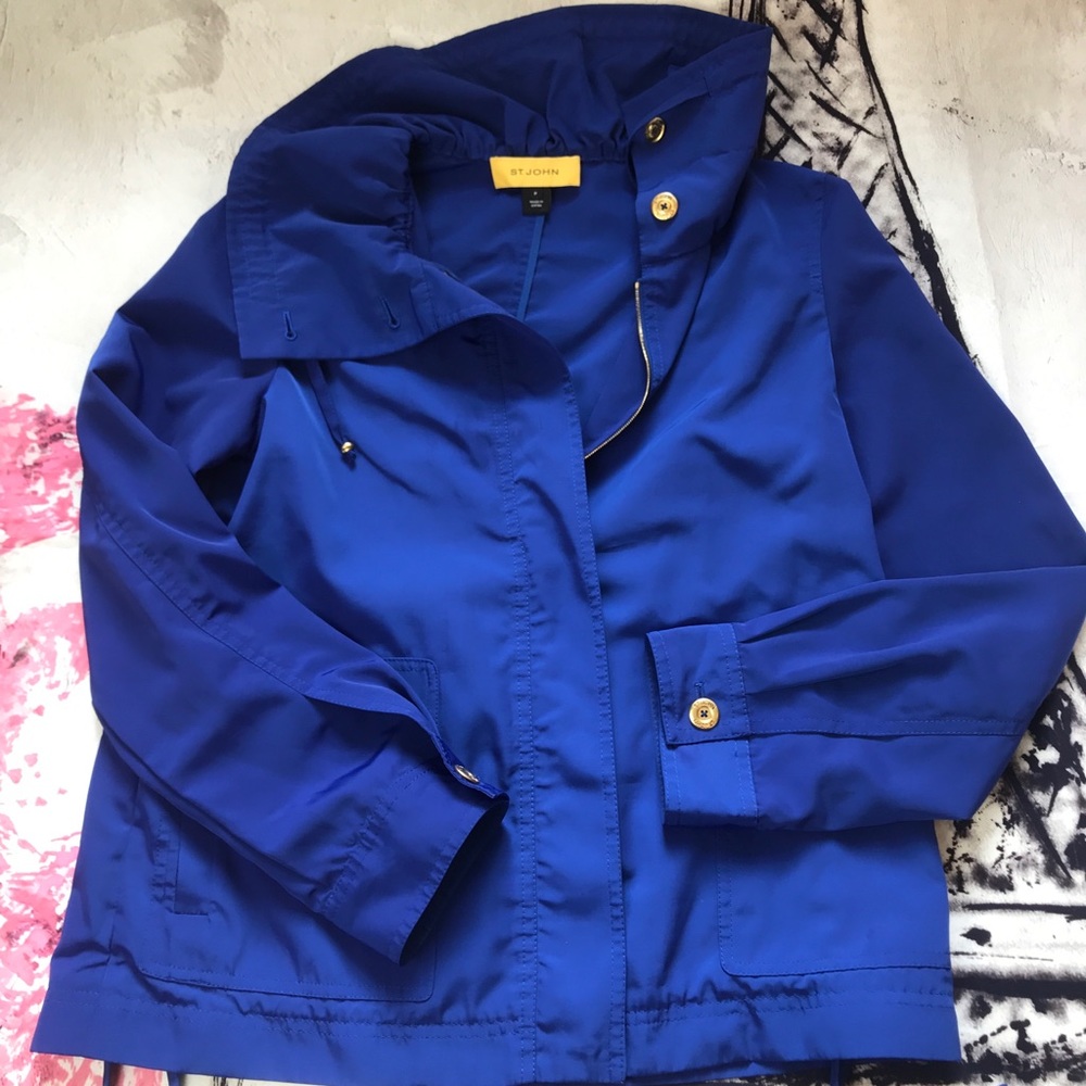 St. John Cobalt Rain/Windbreaker